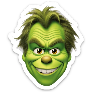 The grinch Jim carrey sticker
