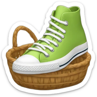 converse basket sticker