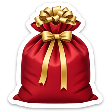 Christmas gift sack sticker