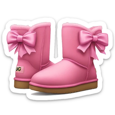 Pink Ugg’s with bows sticker