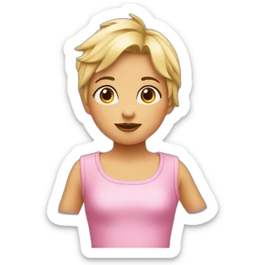 bisou garçon fille sticker