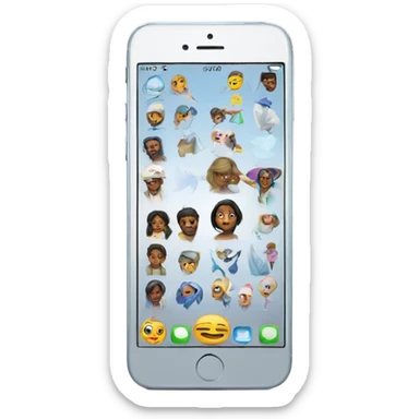 Iphone celeste sticker