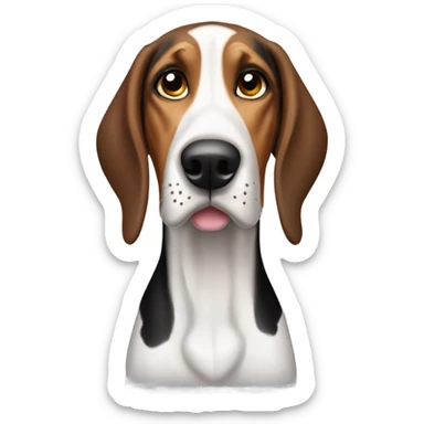 Treeing Walker coonhound sticker