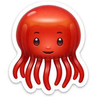 One red Jelly sticker