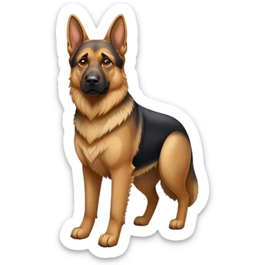 German shepherd sticker