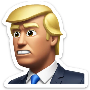 Donald trump in fortnite background sticker