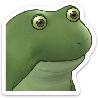 big nose, simple sticker