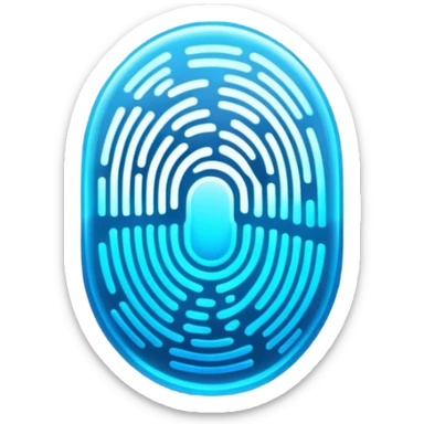 Make me a emoji that i can add to my lock screen has fingerprint icon sticker