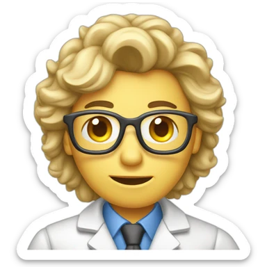 scientist chemist biologist sticker
