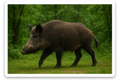 Wild boar sticker