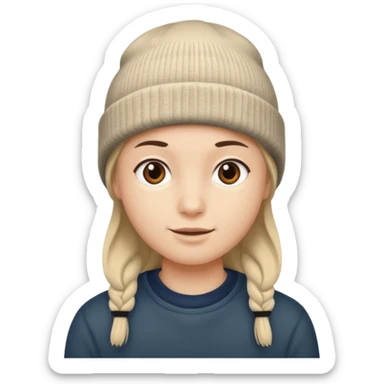 only a beanie sticker