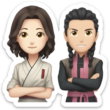 Tanjiro￼ kamado and nezuko kamado  sticker