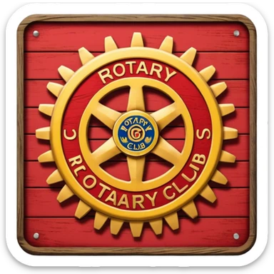 Rotary Club sign sticker