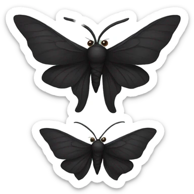 black moth sticker