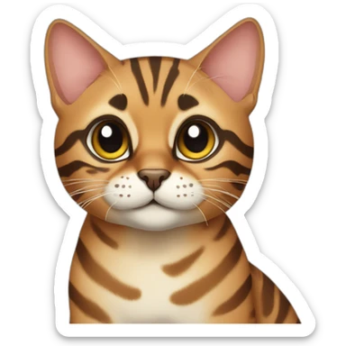 Lovely Bengal cat sticker