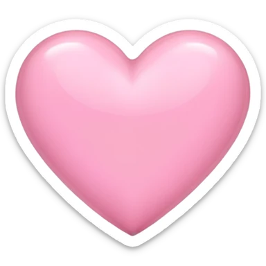 Baby pink heart sticker
