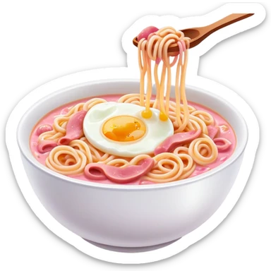 I want Samyang popular Pink Carbonara Ramyeon! sticker