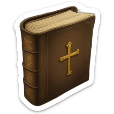 old  bible sticker