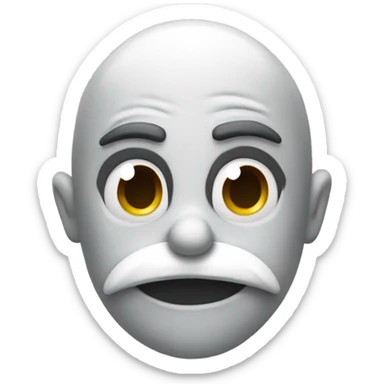 Sonic with mustache sticker