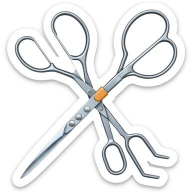gardening scissors sticker