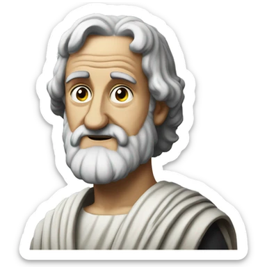 aristotle by lysippos sticker