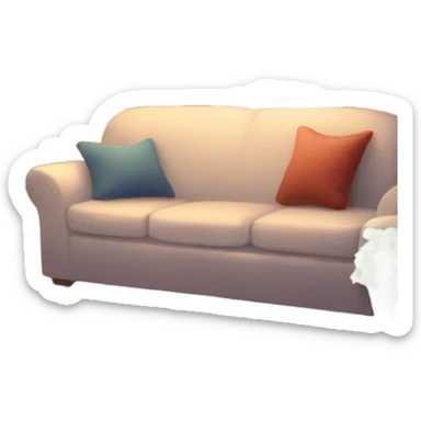 cozy winter room sticker