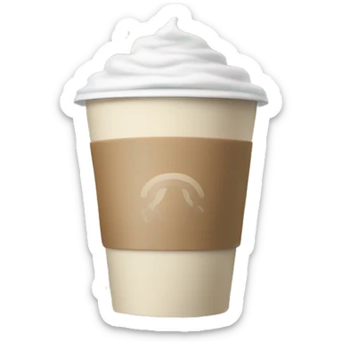 beige starbucks cup with winter pattern sticker