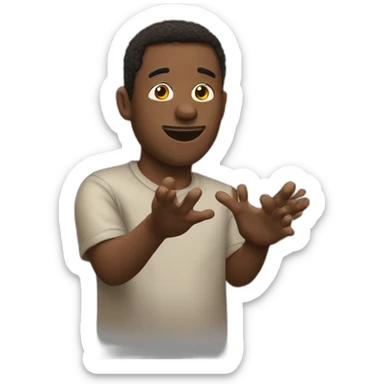 smh with 2 hands sticker