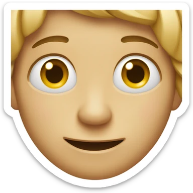 Smiling with tears  sticker