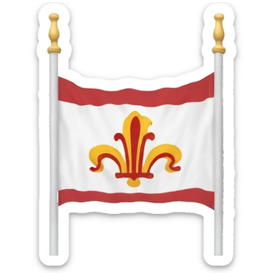 drapeau original de la lorraine avec les 3 alérions  sticker