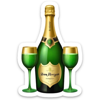 A dom perignon champange sticker