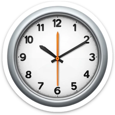  9:30 - 11:00 clock sticker