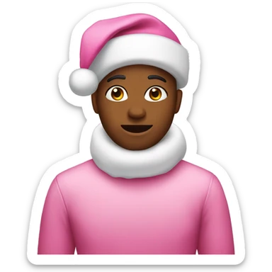 pink christmas  sticker