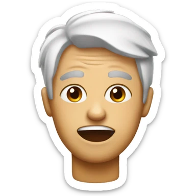 Glue face emoji  sticker