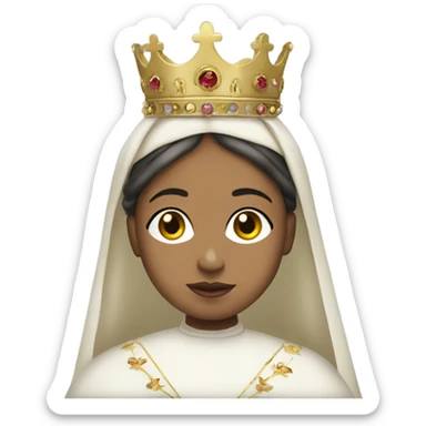 Young queen victoria as the virgin mary sticker