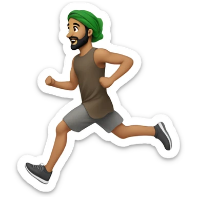 Afghan running sticker