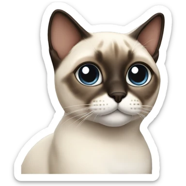 Cat siamese  sticker