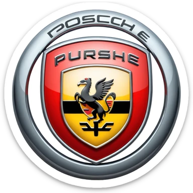 porsche logo sticker