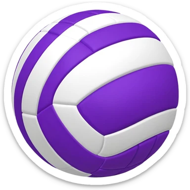 Purple volleyball  sticker