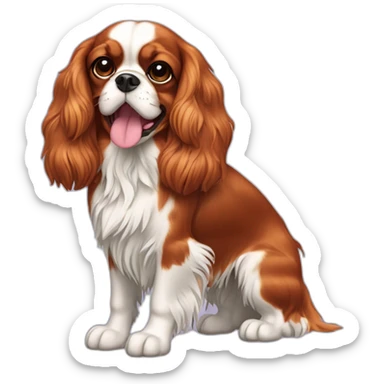 Cavalier King Charles Spaniel Dog Full Body sticker
