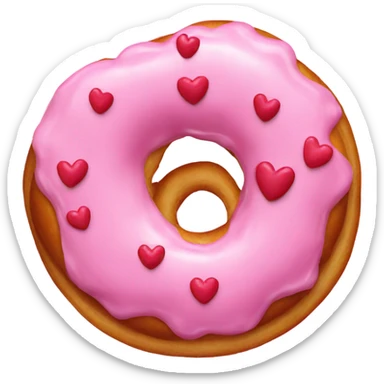 valentine donut sticker
