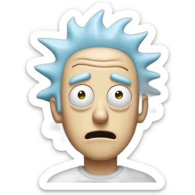 rick rick and morty Mind explose sticker