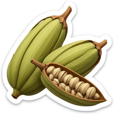 Cardamom original hyperrealistic  sticker