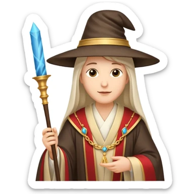 Elegant noble in long robes with tall hat, holding a scroll of orders.
 sticker