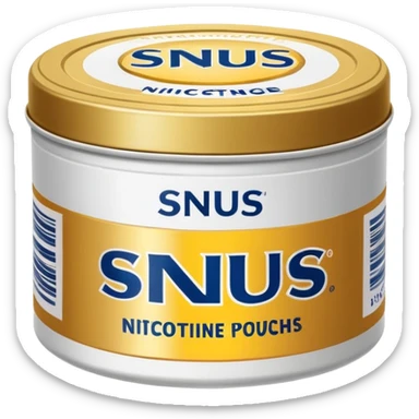Snus nicotine pounches sticker