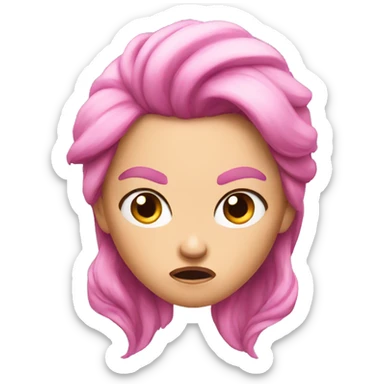 princess angry sticker