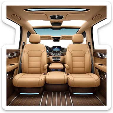 Mercedes Benz V Class Spacious cabin sticker