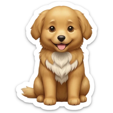 cinematic dog realistic full body emoji avatar sticker