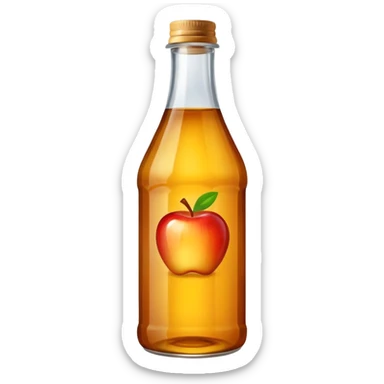 jus de pommes en bouteille sticker