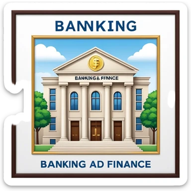 uni banking and finance sticker